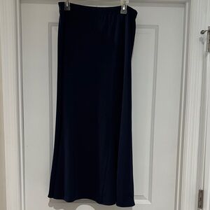 Victor Costa Dark Blue Maxi Skirt